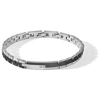 Bracciale Comete Uomo Module in Acciaio Diamante 0.01 Ct UBR1113 - UBR1113